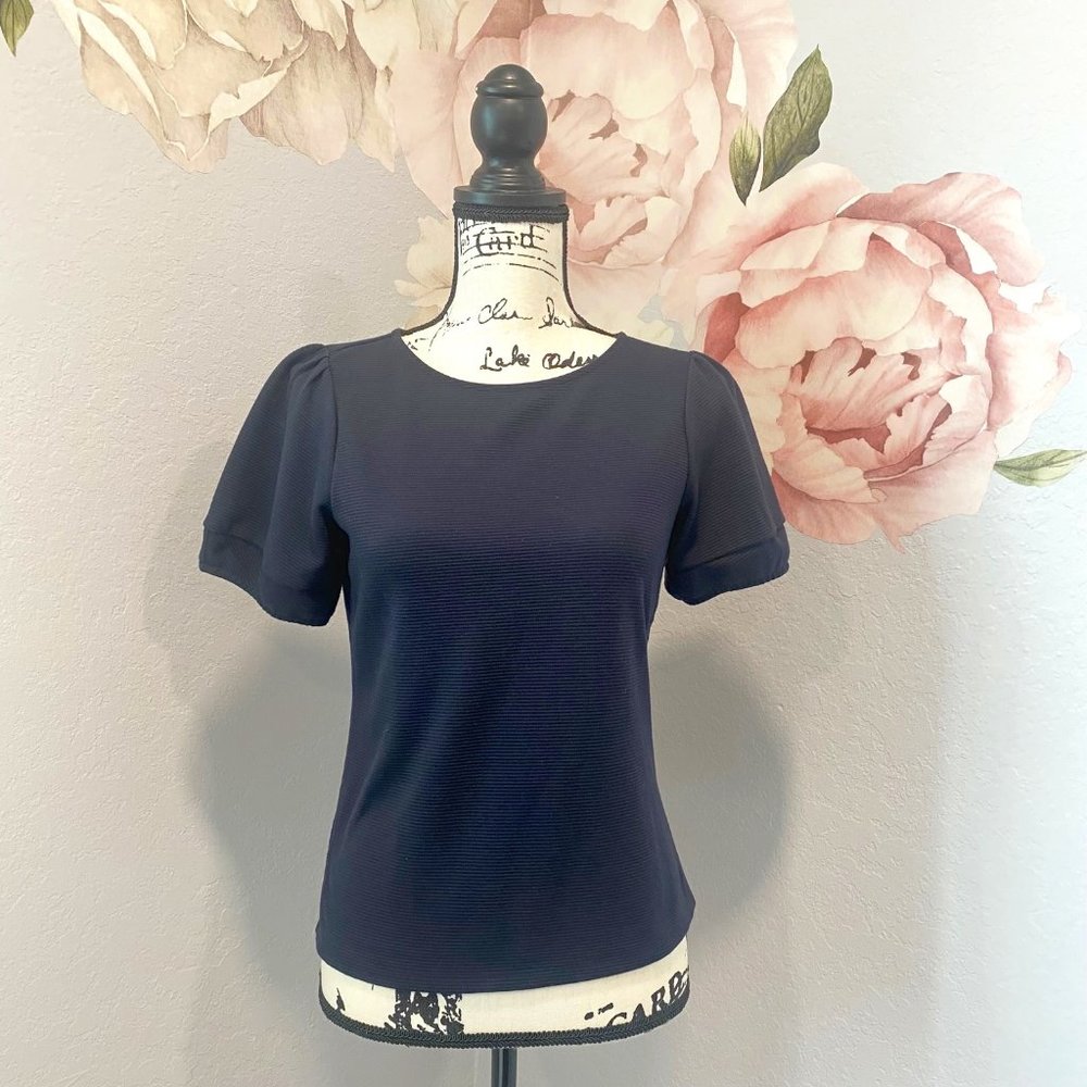 Ann Taylor Puff Sleeve Top